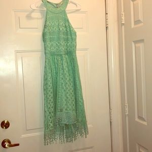 Mint/teal colored dress
